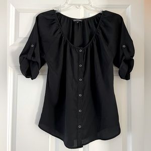 Express Women’s Black Silky Blouse